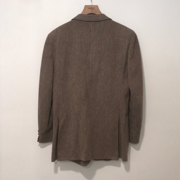 YVES SAINT LAURENT VINTAGE MEN'S  LIGHT BROWN SUIT - Picture 7 of 8